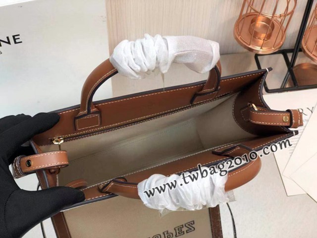 Celine專櫃2023新款單肩斜挎手拎托特包 192082 賽琳CABAS小號購物袋 sldj2215